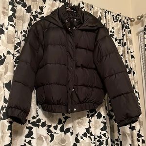 Brand new black puffer jacket
